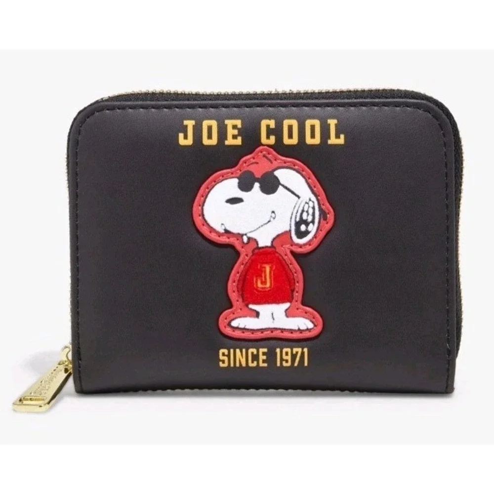 NWT Loungefly Peanuts Snoopy Joe Cool Sunglasses Checkered Backpack & WALLET Set